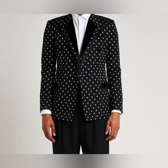 Dolce & Gabbana Black and White Floral Jacket - Picture 3 of 6
